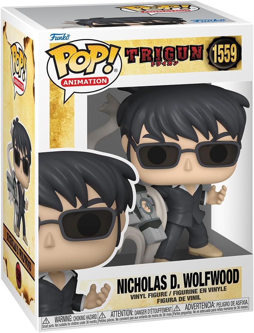 Funko Pop Trigun Stampede Nicholas D. Wolfwood with Punisher figure