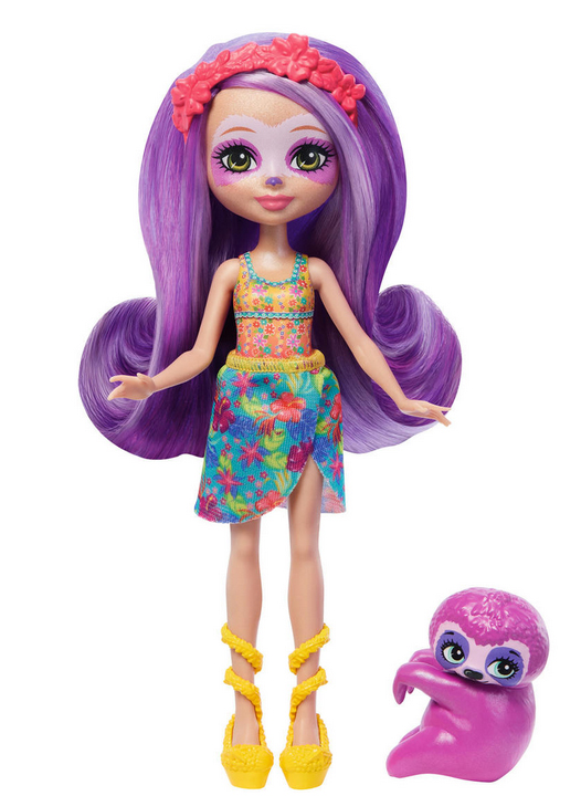 Enchantimals Sunshine Beach Sabindra & Tang doll (sloth)