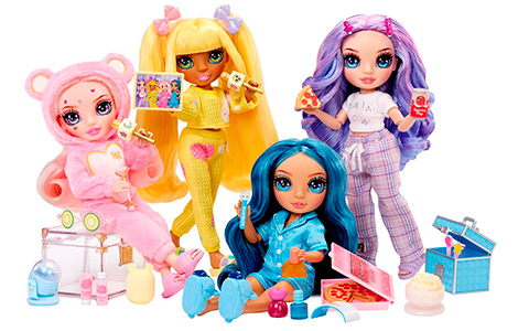Rainbow High Junior High Pajama Party dolls 2024
