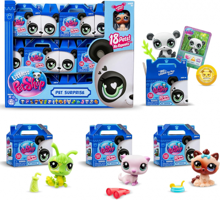 New Littlest Pet Shop, 18 Pets Collector Set (no repeats)