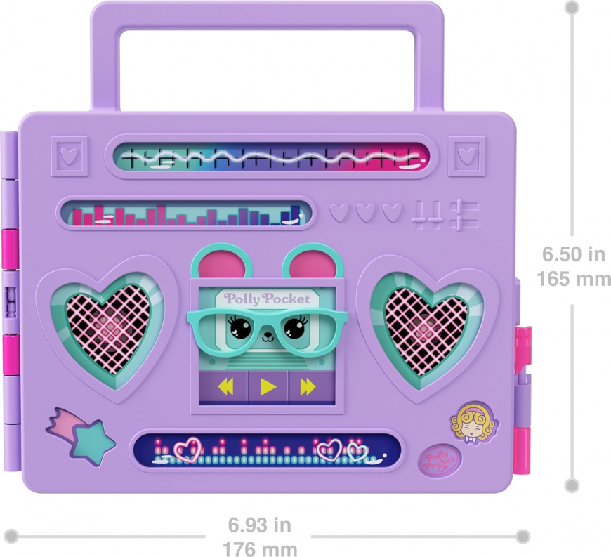 Polly Pocket Disco Dance Fashion Reveal playset