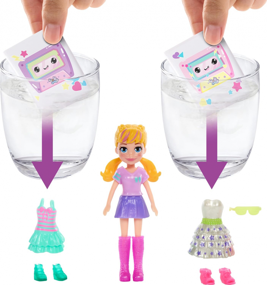 Polly Pocket Disco Dance Fashion Reveal playset