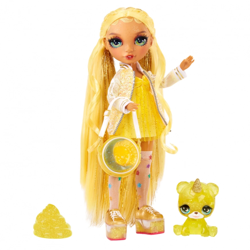 Rainbow High Classic Sunny doll with Slime Kit & Pet
