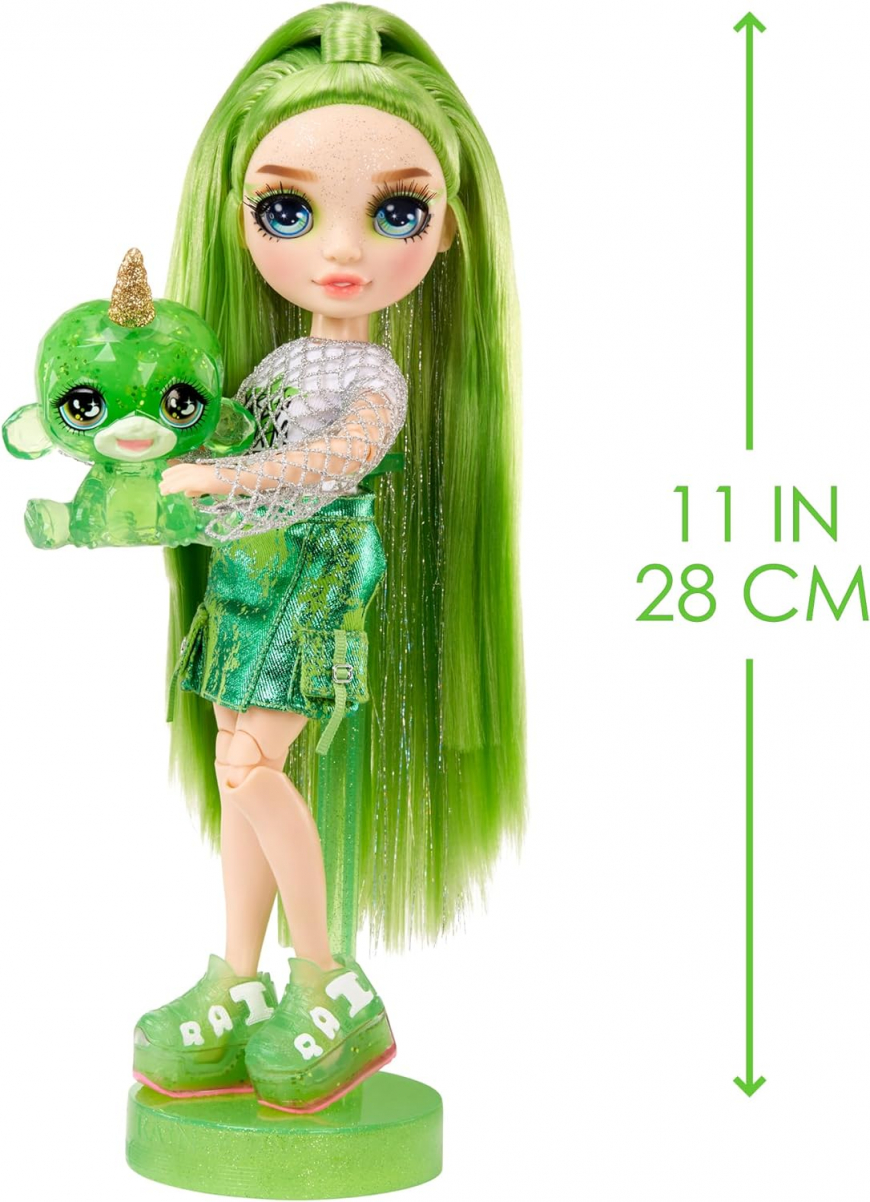 Rainbow High Classic Jade doll with Slime Kit & Pet