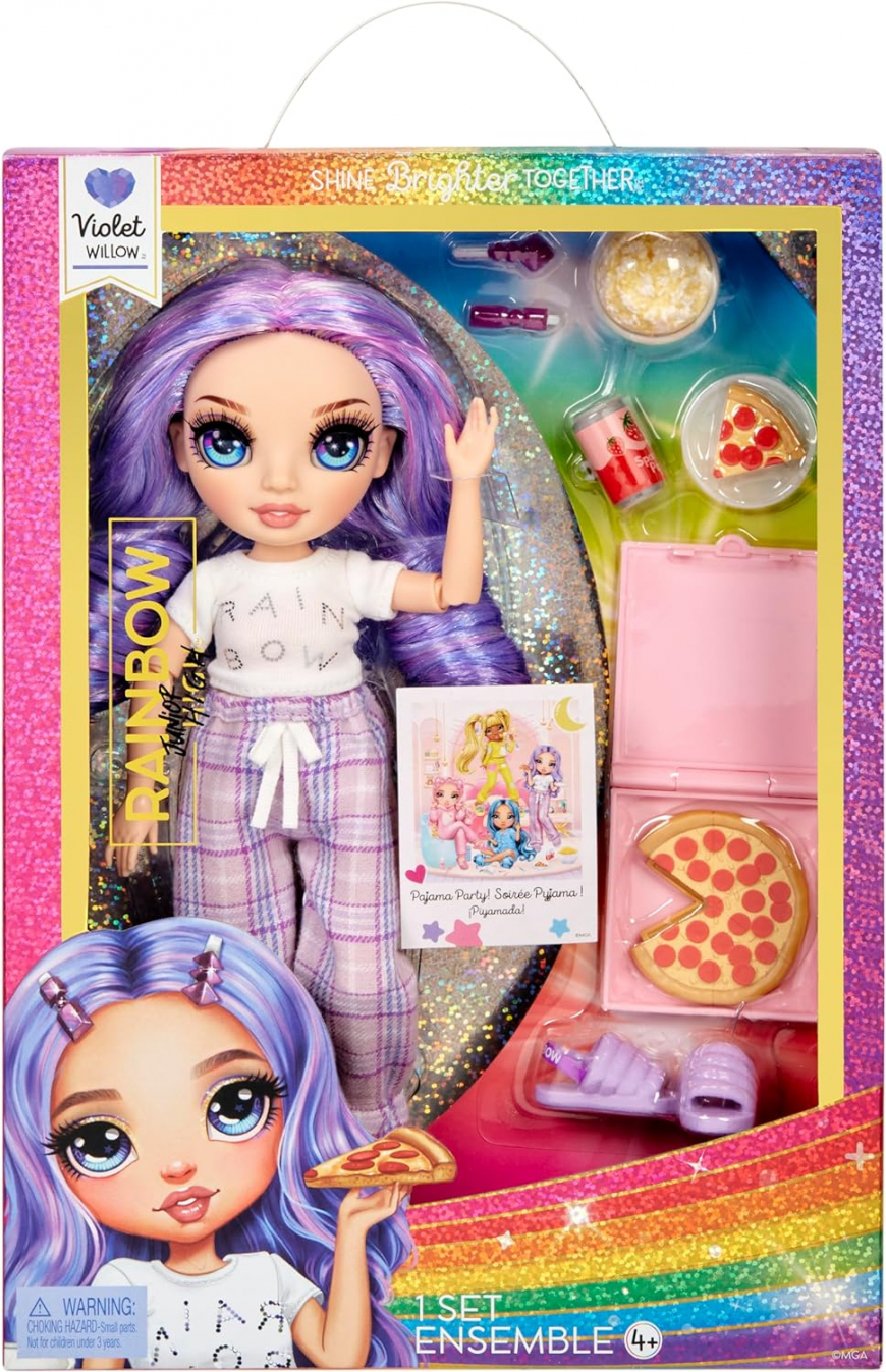 Rainbow High Junior High Pajama Party Violet doll