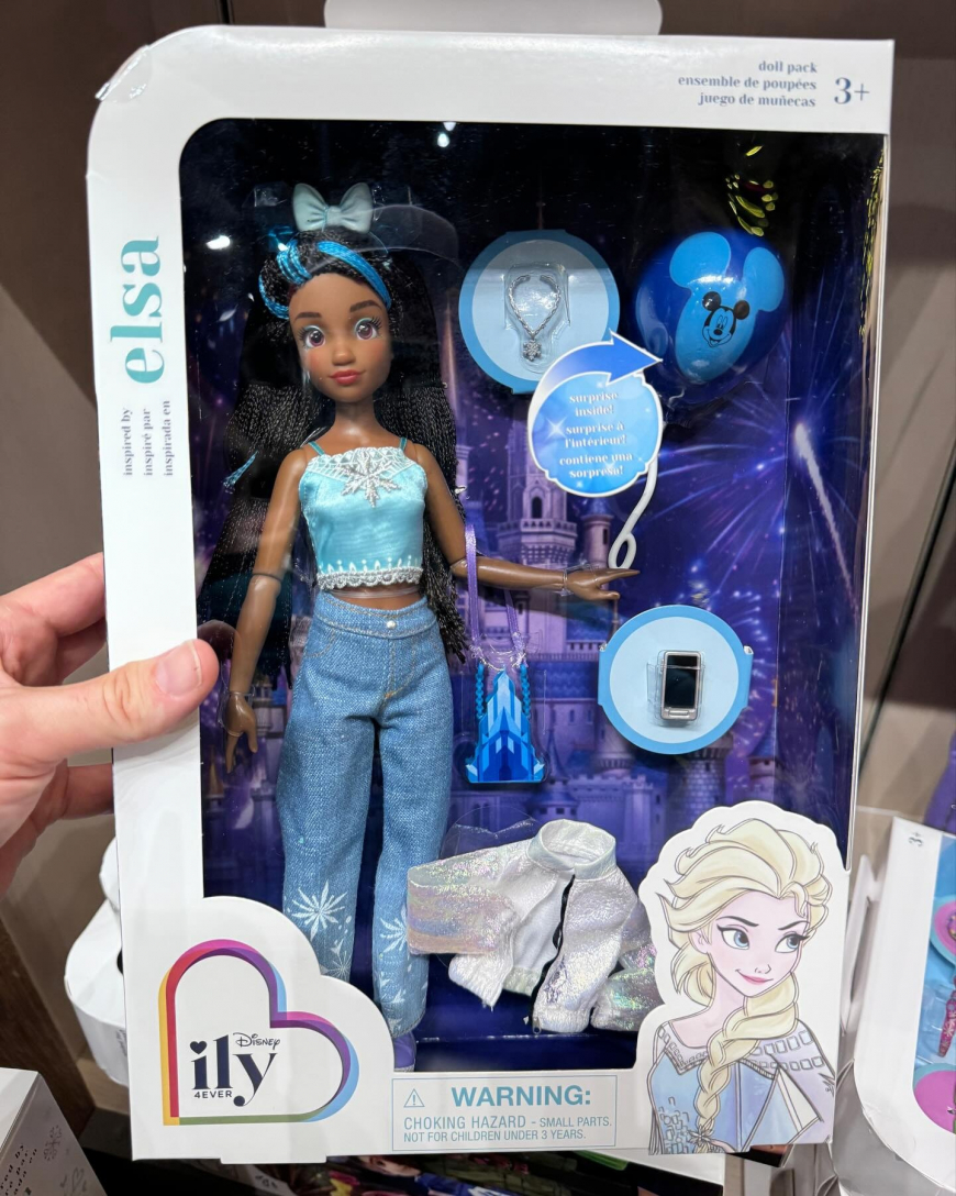 Disney Ily Forever Elsa fan doll