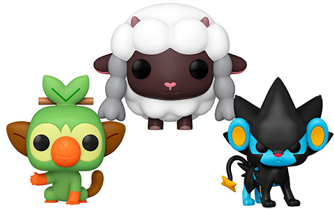 Funko Pop! Games Pokemon Wooloo, Grookey and Luxray