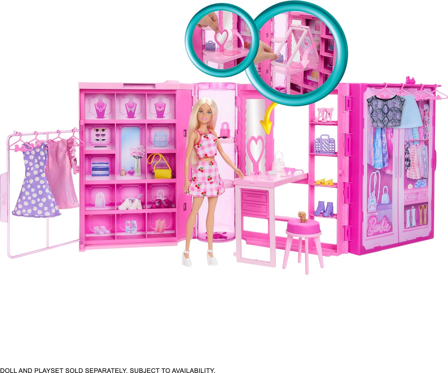 Mini Fashion Dream Wardrobe Play Set!!! Can It Fit Barbie? 