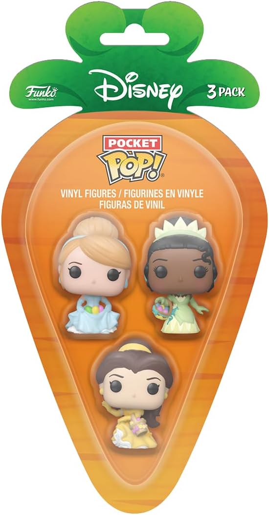 Funko Pocket Pop!: Disney Princesses - Easter Tiana, Belle, & Cinderella 3-Pack
