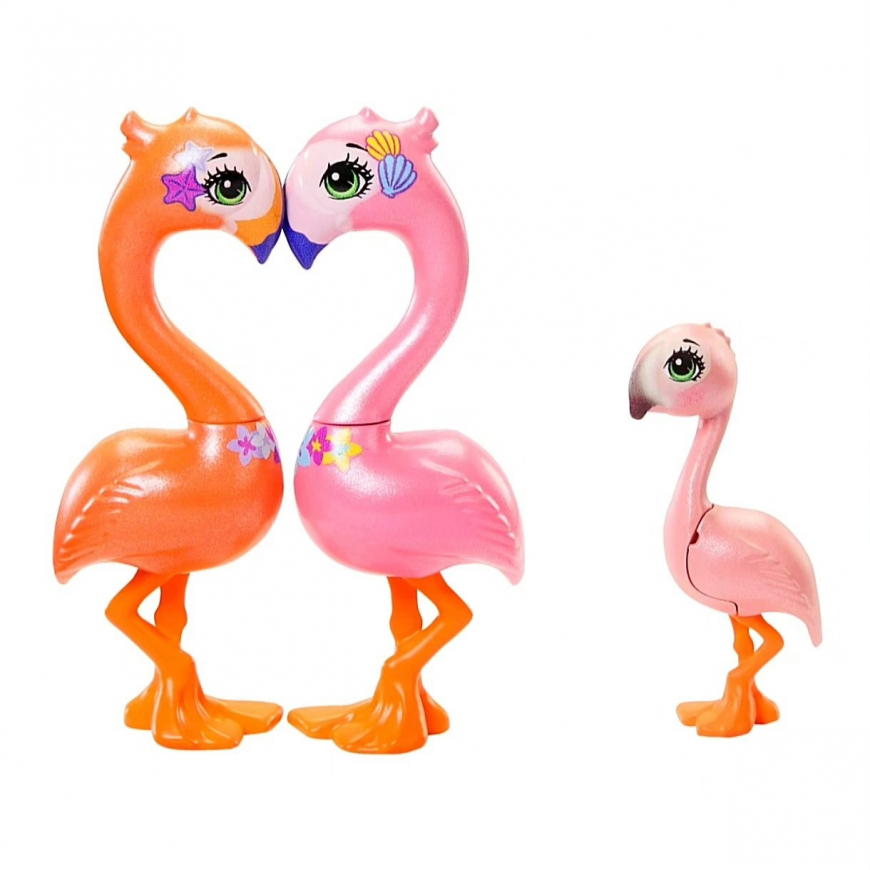 Enchantimals Sunshine Beach Florinda Flamingo Family