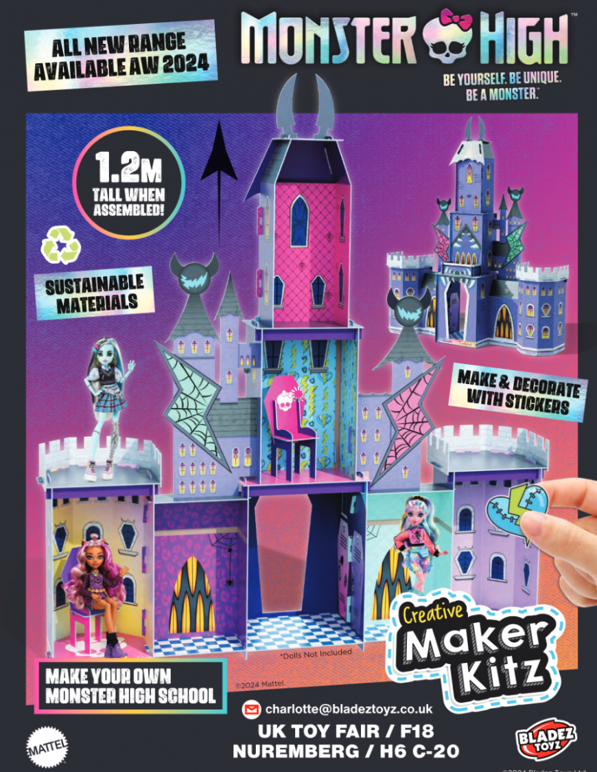 Monster High Maker Kitz Make Your Own Monster High School