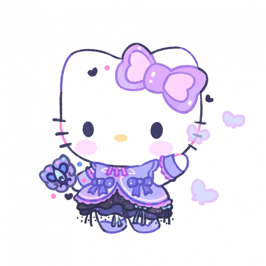 Hello Kitty cute fantasy art