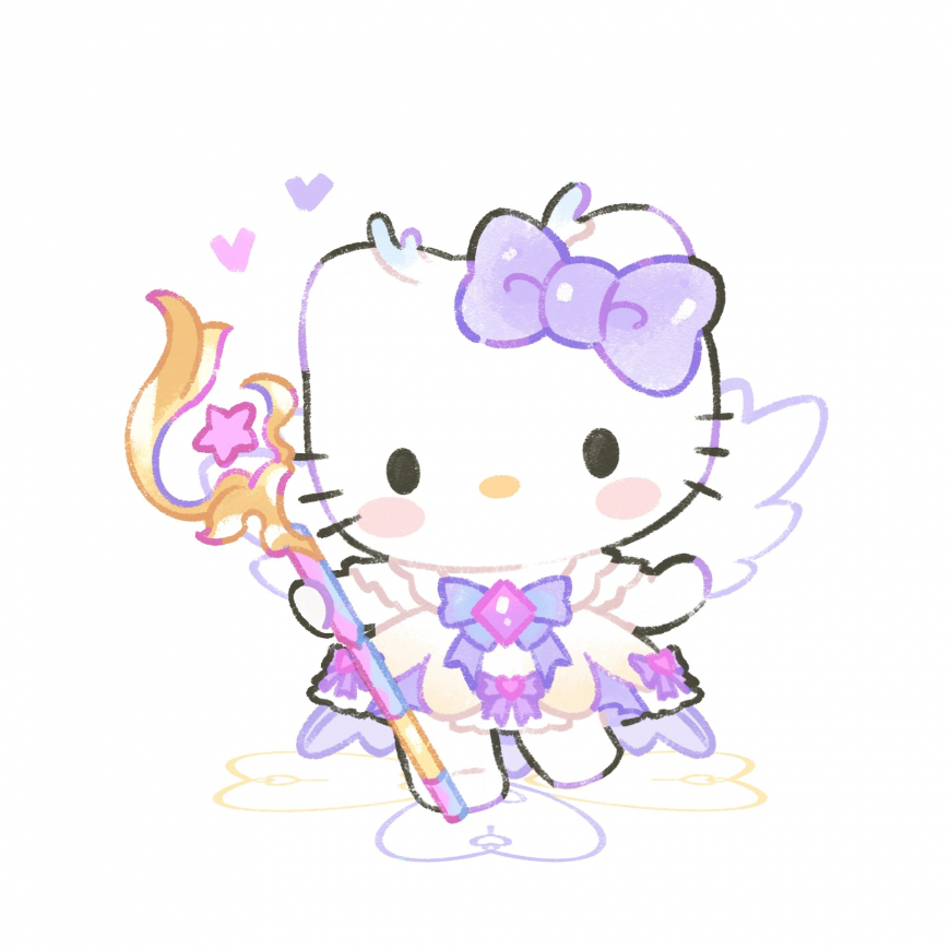 Hello Kitty cute fantasy art