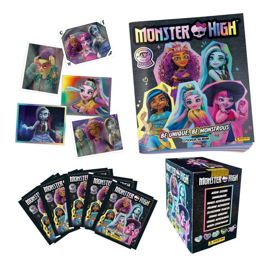 New Panini Monster High G3 sticker album