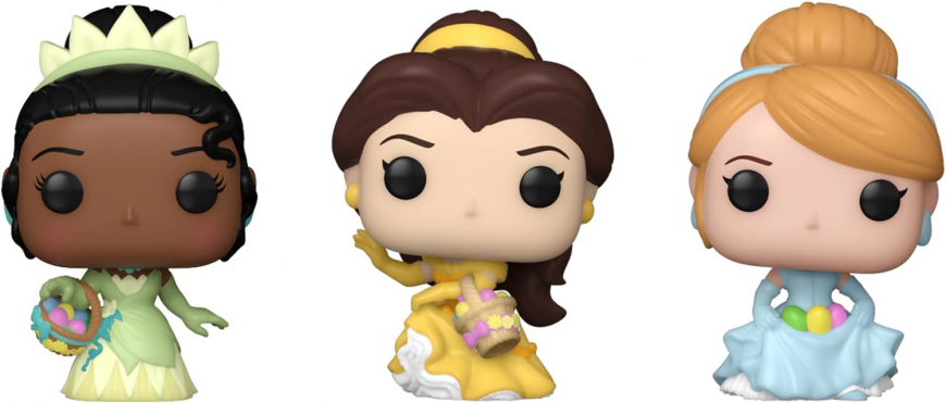 Funko Pocket Pop!: Disney Princesses - Easter Tiana, Belle, & Cinderella 3-Pack