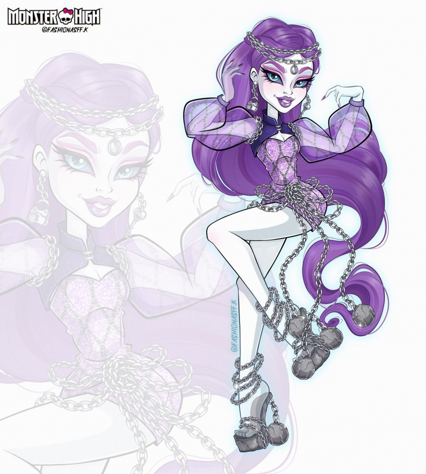 New fan art with Monster High G3 characters by fashionasff.k