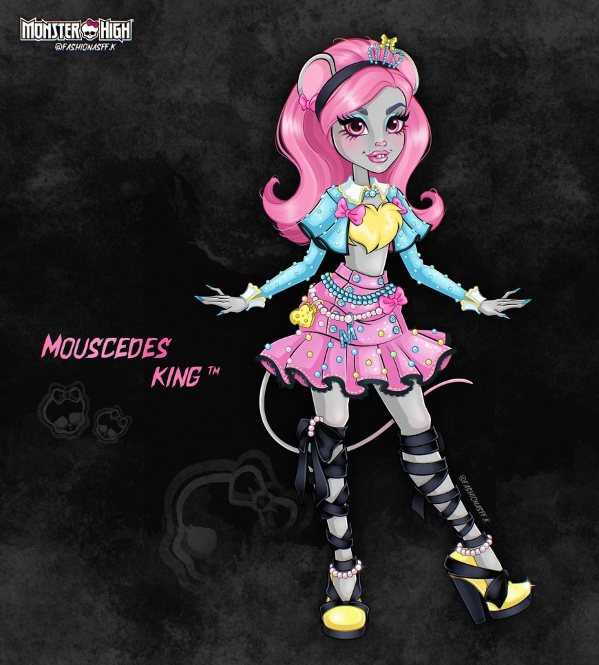 New fan art with Monster High G3 characters by fashionasff.k