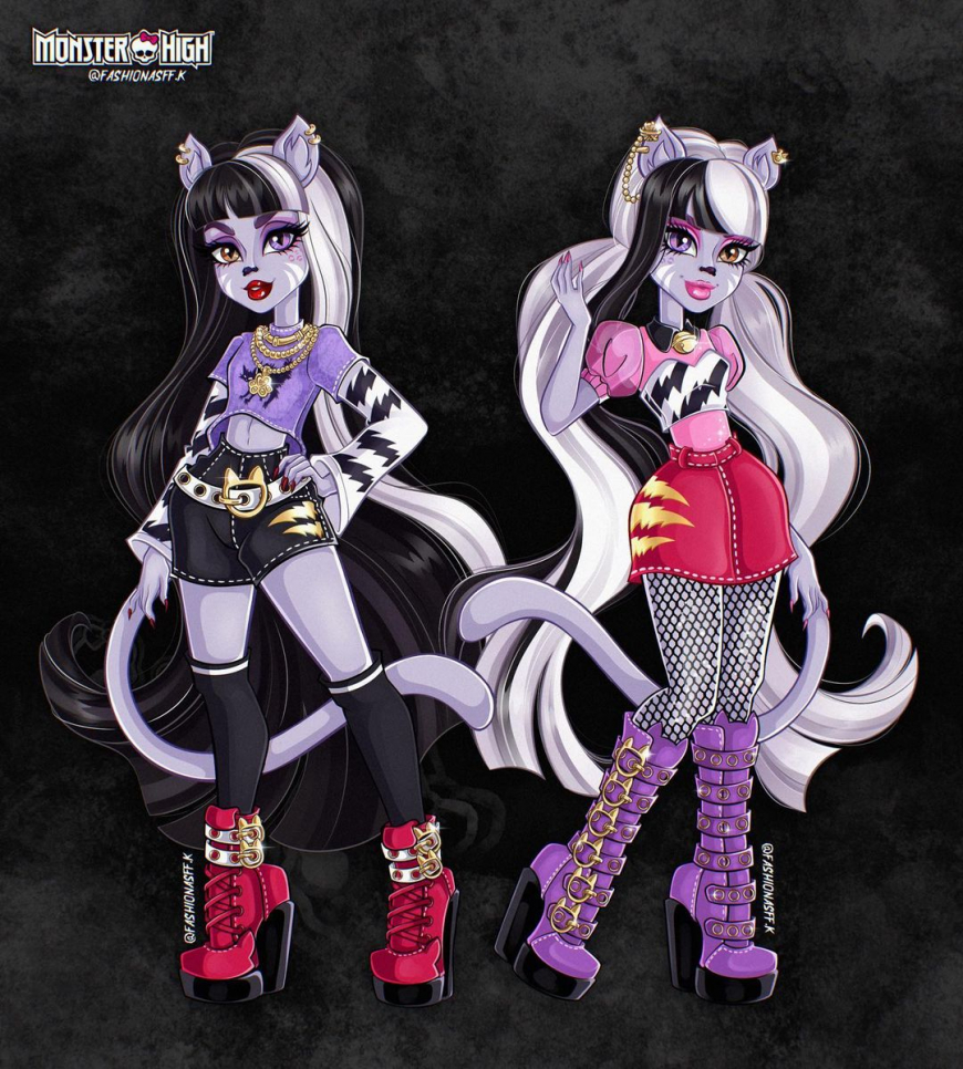 New fan art with Monster High G3 characters by fashionasff.k