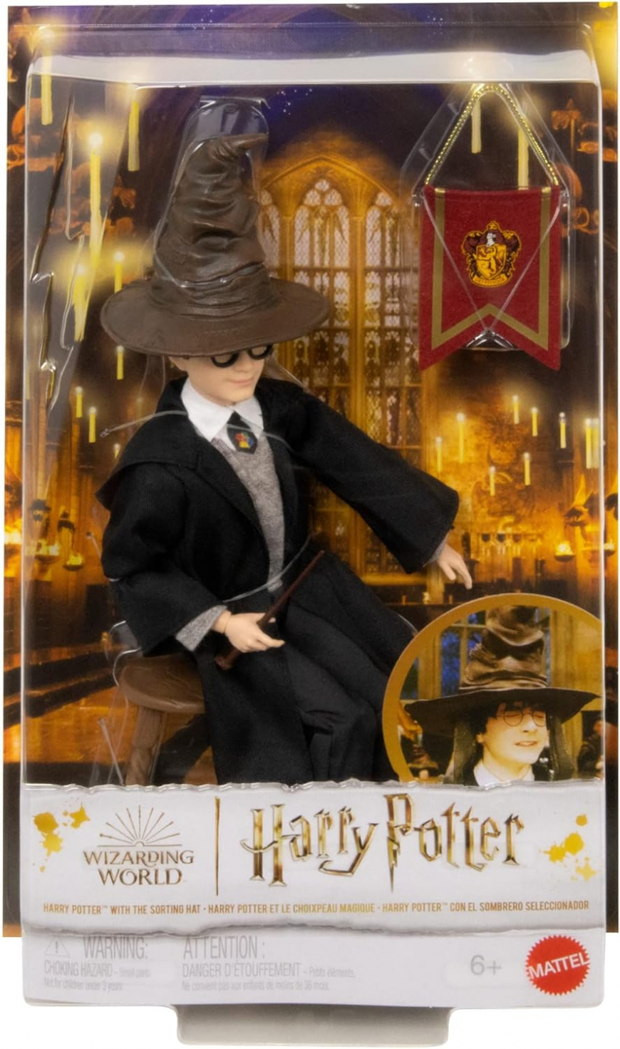 Harry Potter with the Sorting Hat doll from Mattel