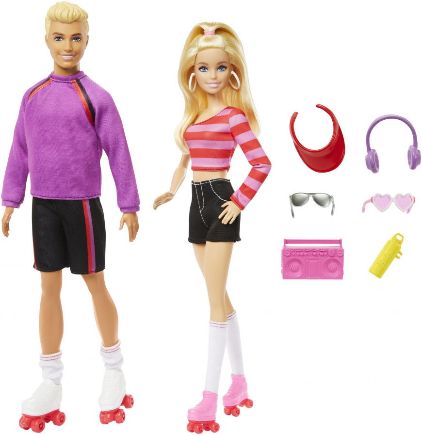 Barbie Fashionistas 65th anniversary 2 pack - new roller skating Barbie and Ken dolls