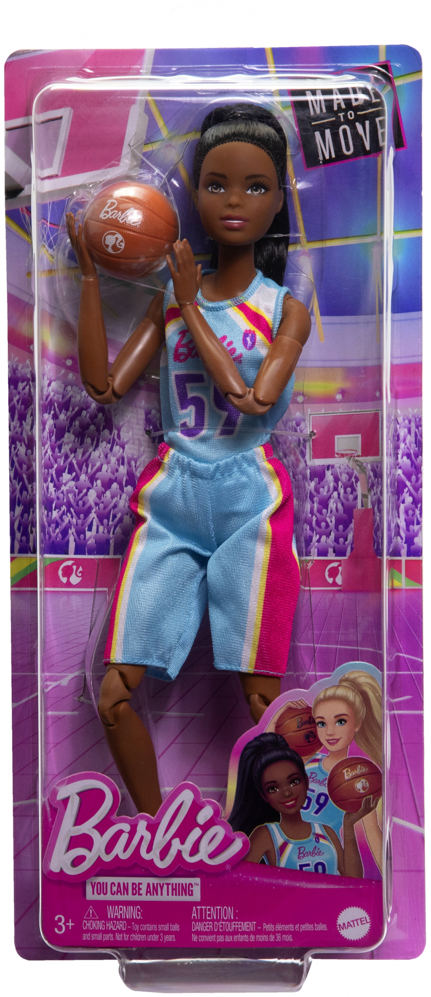 Barbie Made to Move 2024 Basketball Player doll HKT74