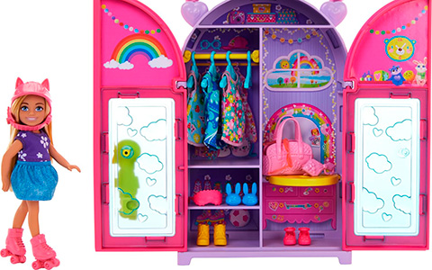 Barbie Chelsea Closet with doll