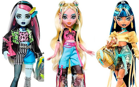 New Monster High Core Refresh Frankie Stein, Lagoona Blue and Cleo de Nile G3 dolls 2024