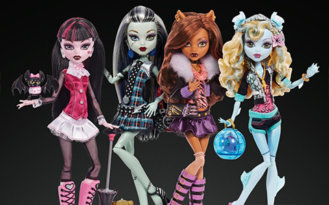 Monster High Creeproduction dolls 2024: Draculaura, Clawdeen Wolf, Lagoona Blue and Frankie Stein Reproduction