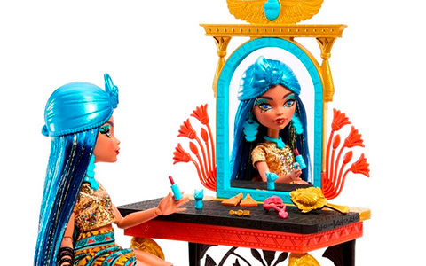 Monster High Cleo de Nile G3 doll vanity playset