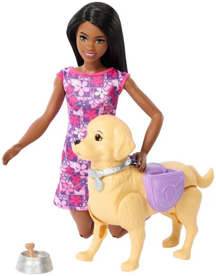 Barbie Life in The City Brooklyn Doll With Walk and Potty Dog