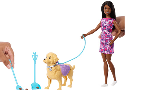 Barbie Life in The City Brooklyn Doll With Walk and Potty Dog