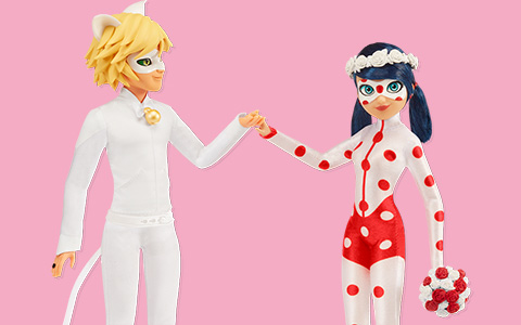 Wedding Dreams Ladybug & Cat Noir 2-Pack dolls