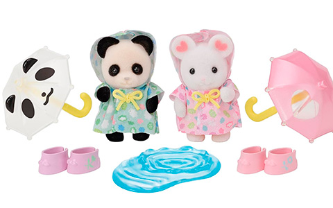 Calico Critters Nursery Friends - Rainy Day Duo