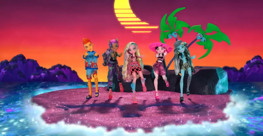 Monster High new stop motion video clip -  Scare-adise Island