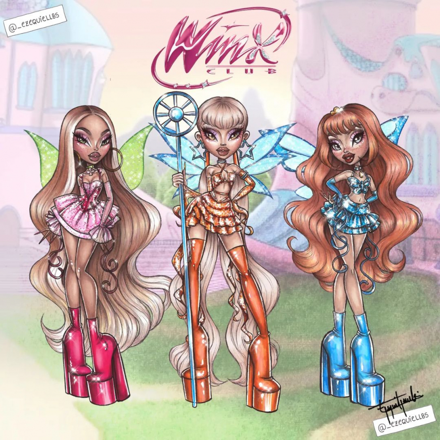 Winx Club fairies from Ezequiel Zacarkim ART