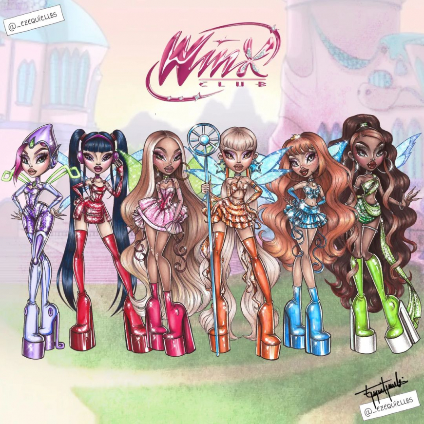 Winx Club fairies from Ezequiel Zacarkim ART