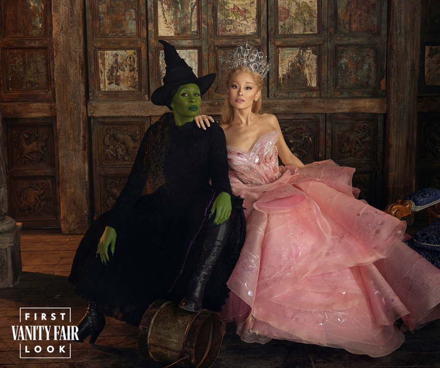 Ariana Grande and Cynthia Erivo as Glinda and Elphaba Wicked