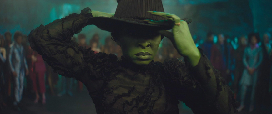 Wicked movie 2024 Cynthia Erivo as Elphaba pictures (screencaps)