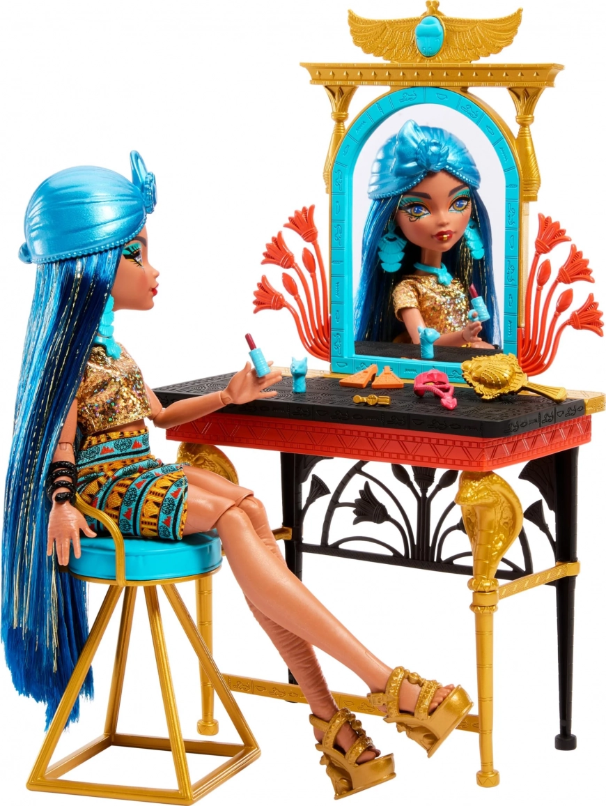 Monster High Cleo de Nile G3 doll vanity playset
