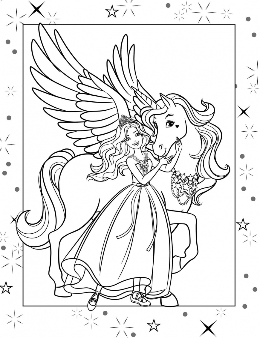 Barbie new coloring pages 2024