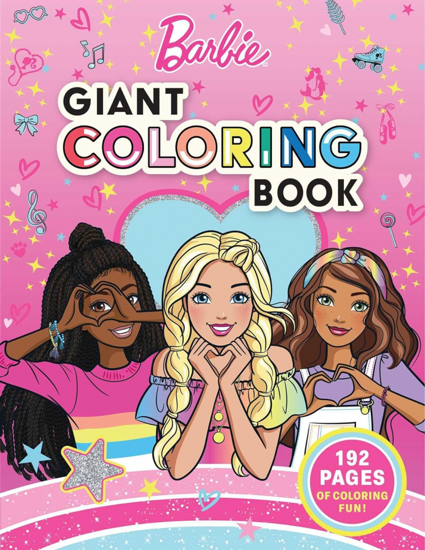 Barbie: Giant Coloring Book 2024