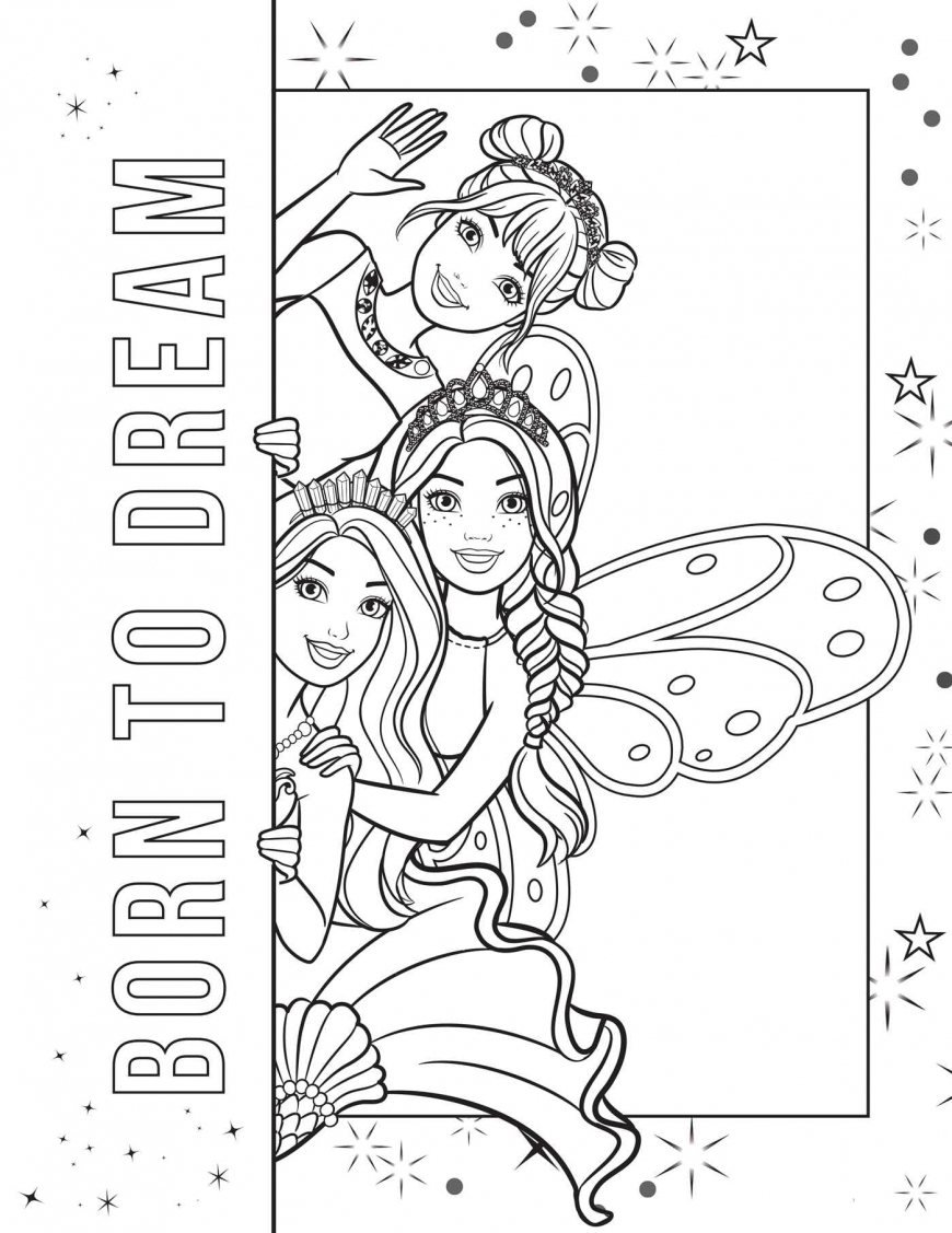 Barbie new coloring pages 2024