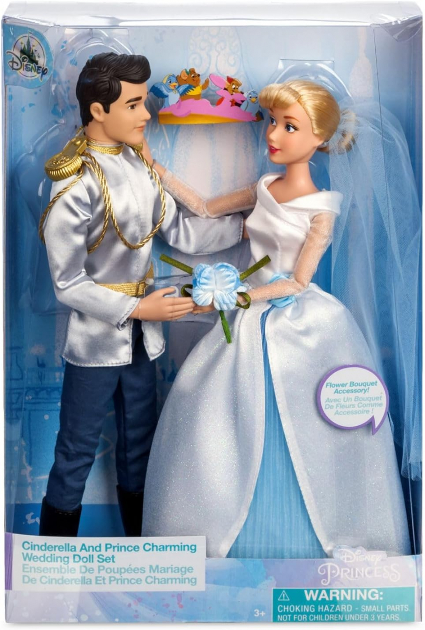 Cinderella and Prince Charming Wedding Doll Set