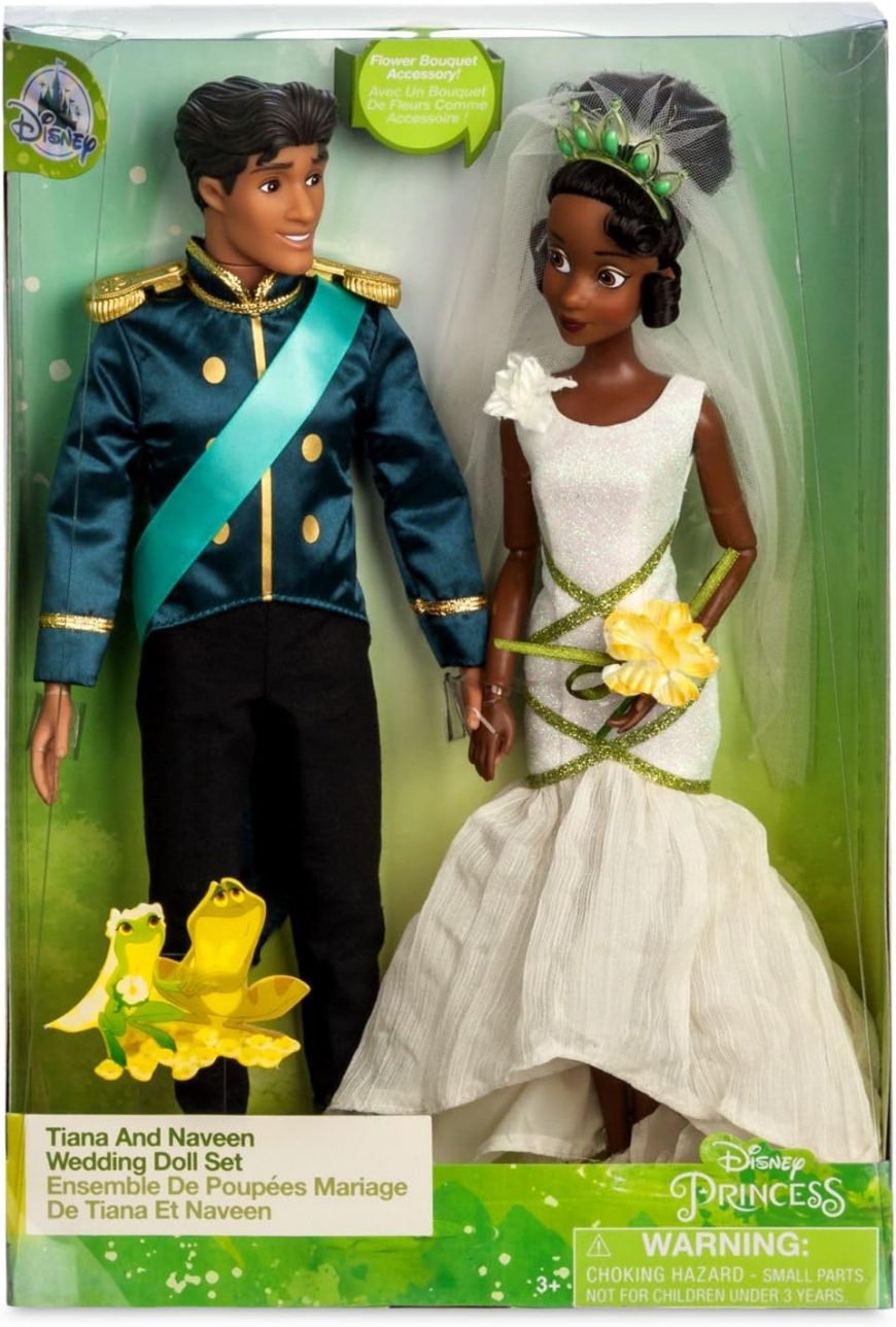 Tiana and Naveen Wedding Doll Set