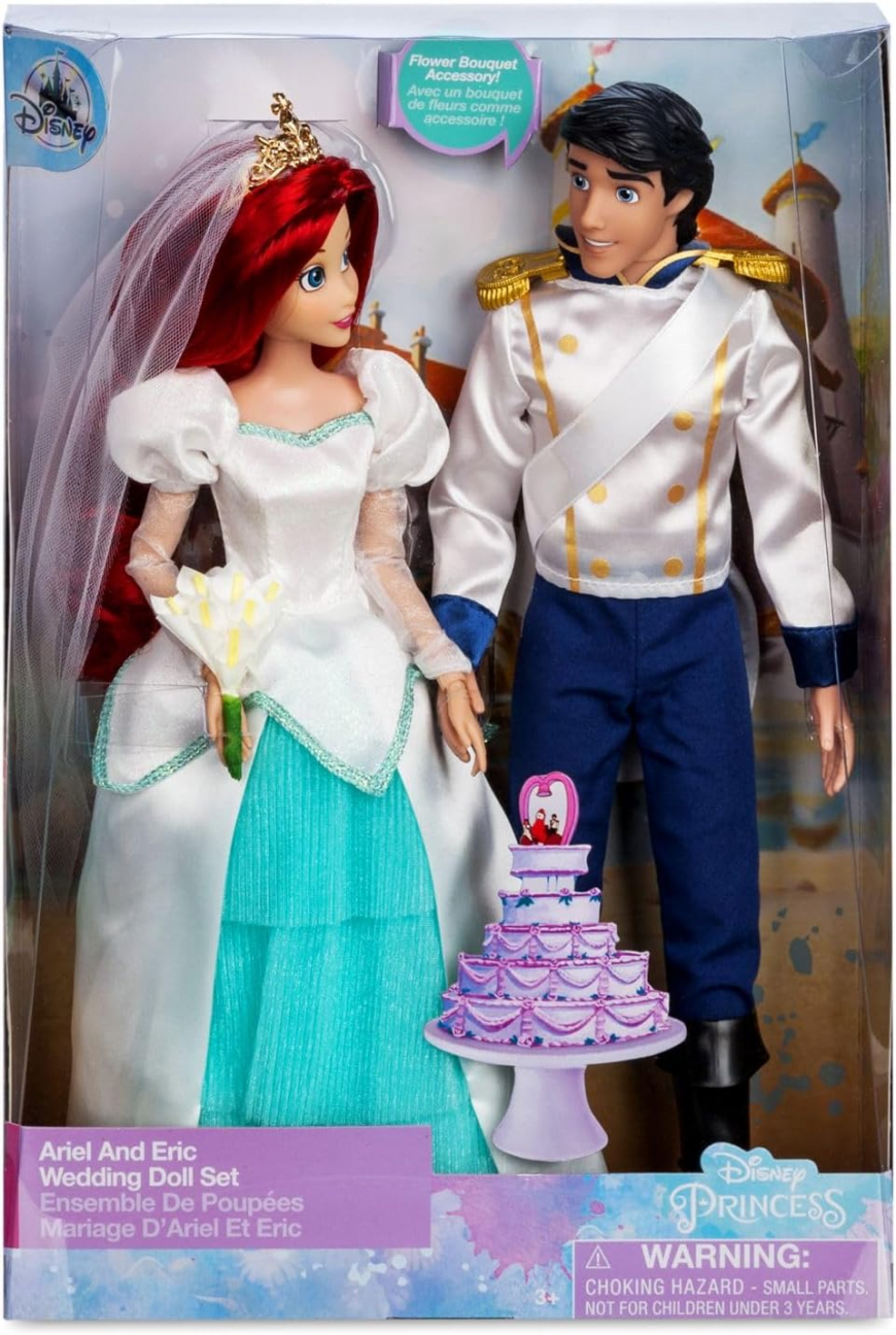 Ariel and Eric Wedding Doll Set