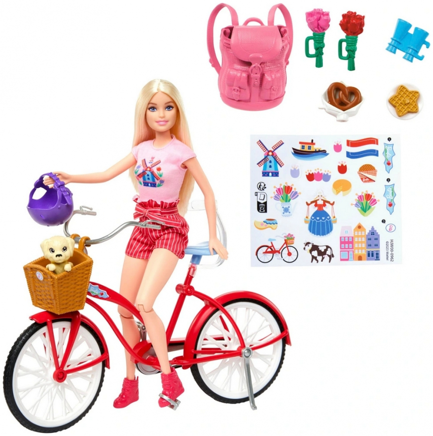 Barbie Pink Passport Netherlands doll Playset 2024