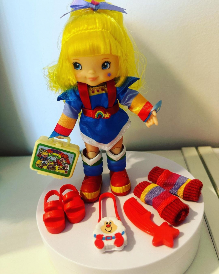 New Rainbow Brite doll in real life photo