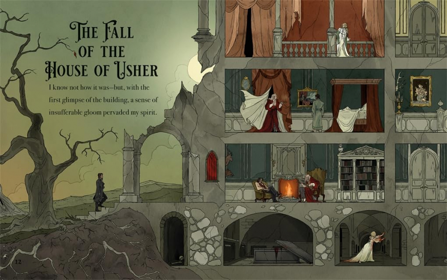 Sticker Jigsaw: The Edgar Allan Poe Collection book with illustrations by Abigail Larson