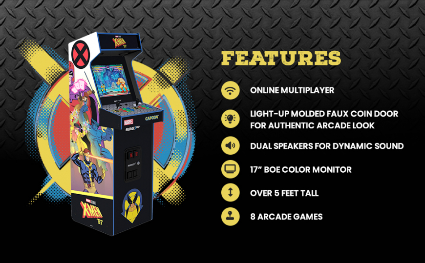 Arcade1Up Marvel Vs. Capcom 2 X-Men ‘97 Edition Deluxe Arcade Machine