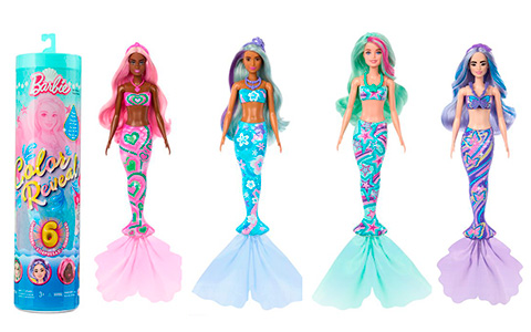 Barbie Color Reveal Mermaid Series 2024 dolls